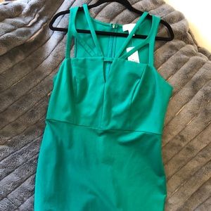 Sexy Bodycon Emerald Green Dress F21  2X